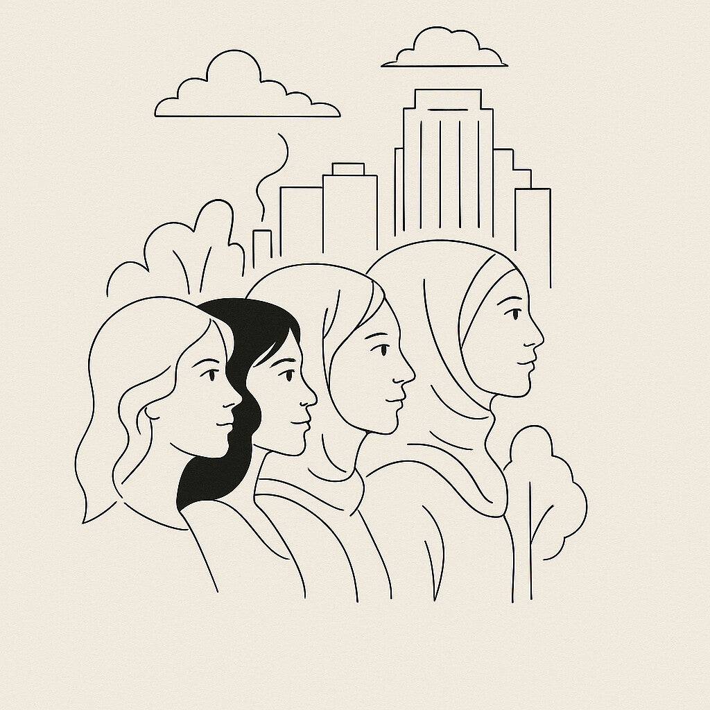 Empower Her, Empower The World - White Mug With Illustration